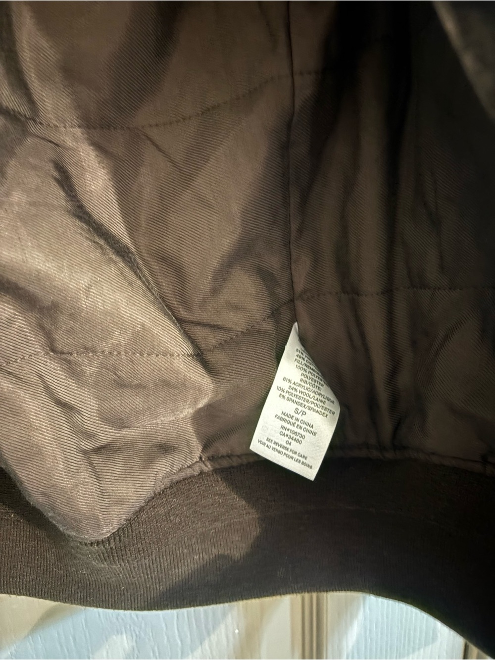 Vince Brown Velvet Bomber Jacket - Picture 3 of 4